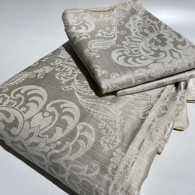 QUILT COVER SET, Champagne Gold Damask (Queen) 